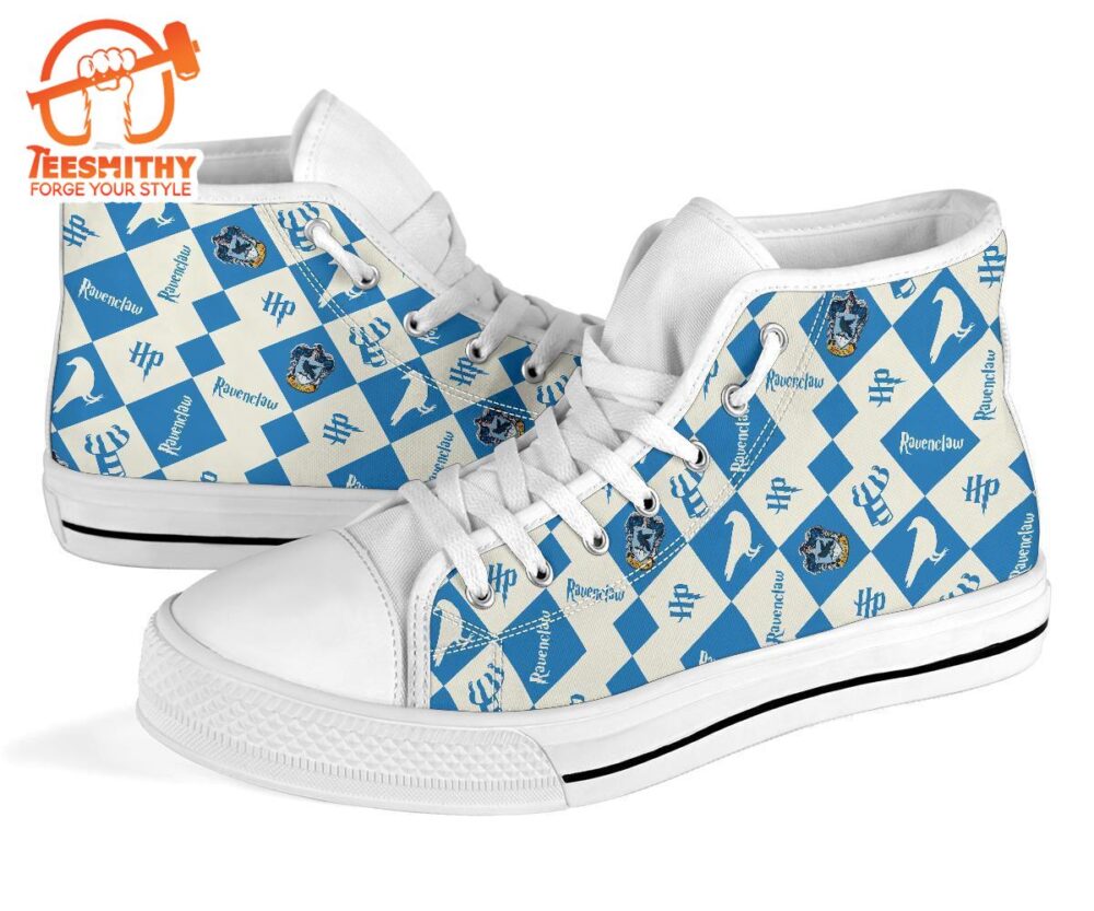 Harry Potter Ravenclaw Shoes High Top Custom Pattern Sneakers