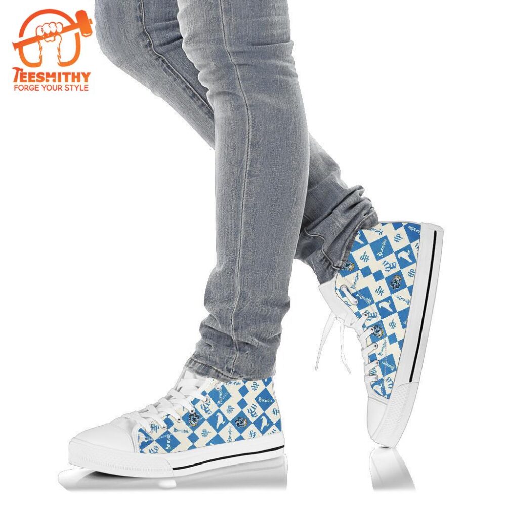 Harry Potter Ravenclaw Shoes High Top Custom Pattern Sneakers