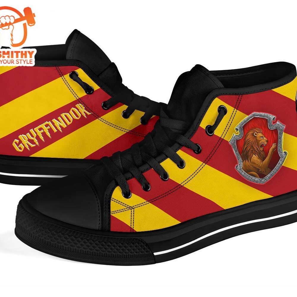 Harry Potter Shoes Gryffindor House High Top Shoes Movie