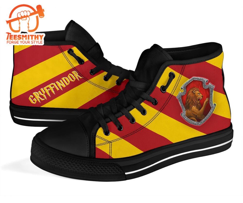 Harry Potter Shoes Gryffindor House High Top Shoes Movie