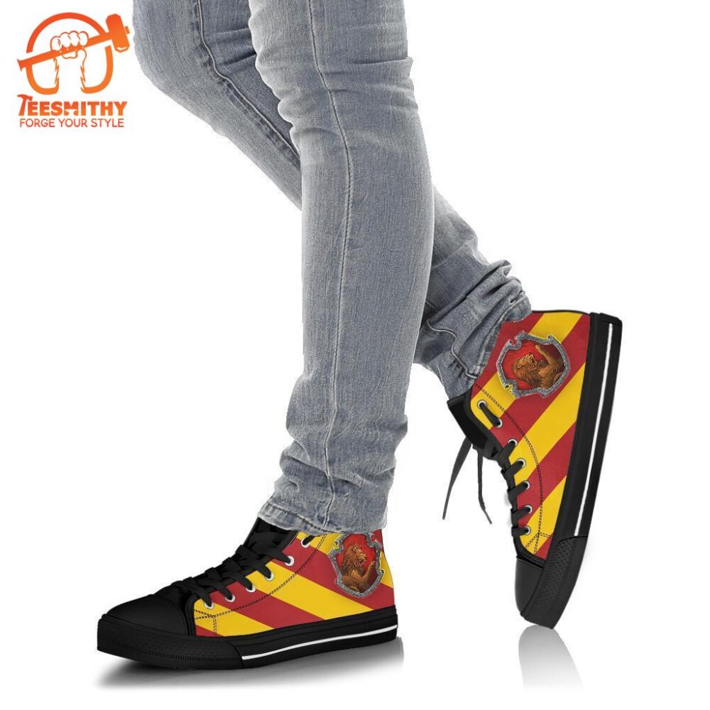 Harry Potter Shoes Gryffindor House High Top Shoes Movie