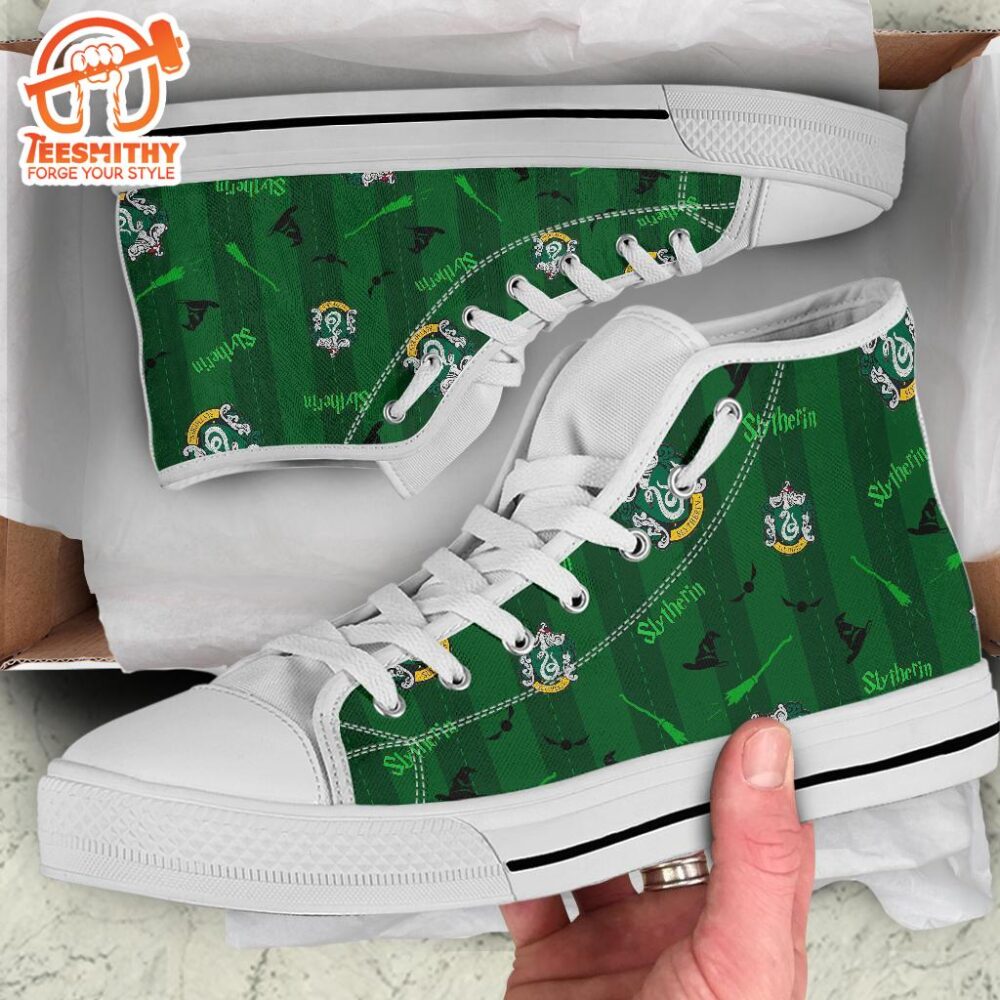 Harry Potter Slytherin Shoes High Top Custom Symbol Sneakers