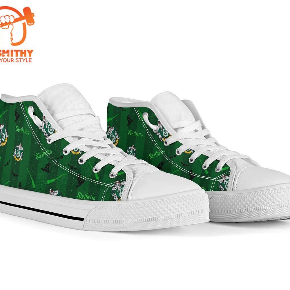 Harry Potter Slytherin Shoes High Top Custom Symbol Sneakers