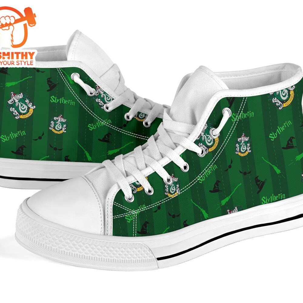 Harry Potter Slytherin Shoes High Top Custom Symbol Sneakers