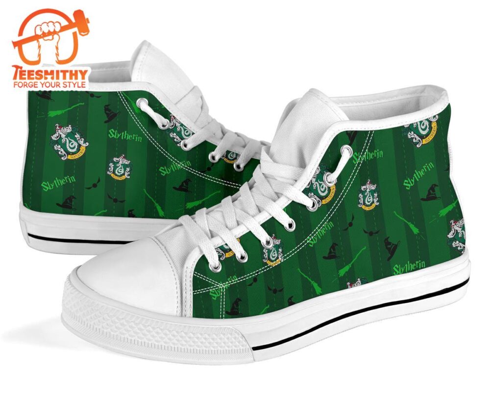 Harry Potter Slytherin Shoes High Top Custom Symbol Sneakers