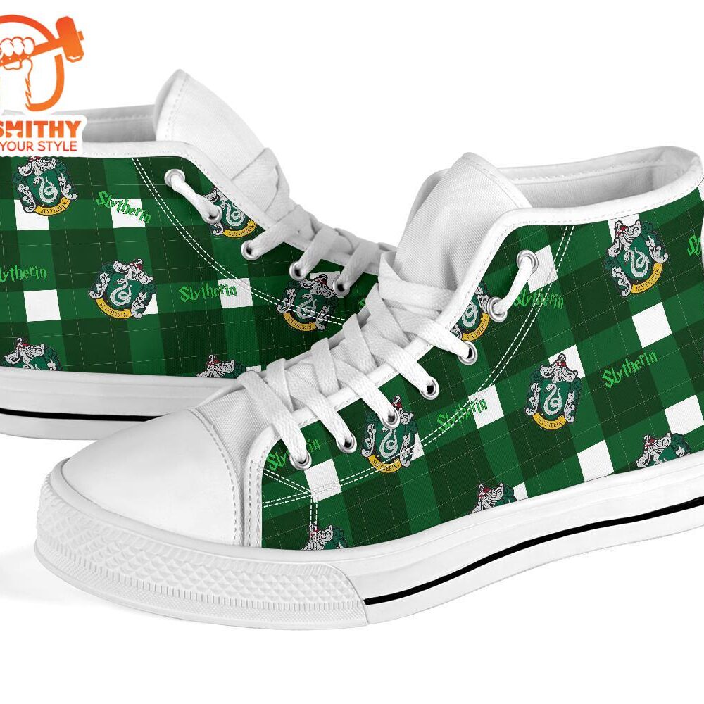 Harry Potter Slytherin Shoes High Top Custom