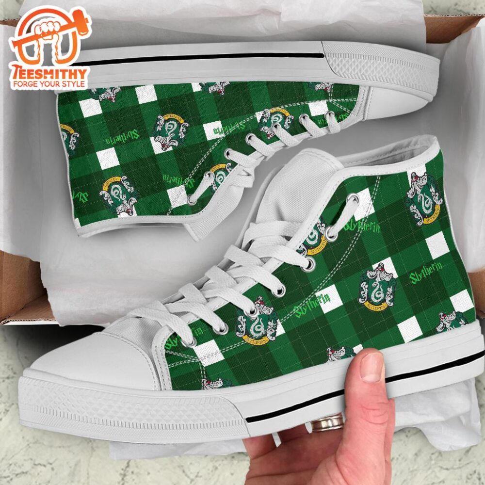 Harry Potter Slytherin Shoes High Top Custom