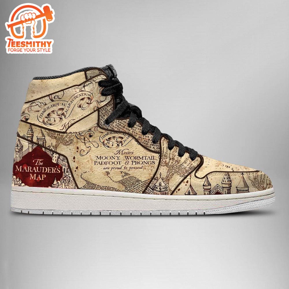 Harry Potter The Marauder’s Map JD1 Sneakers Custom For Fans