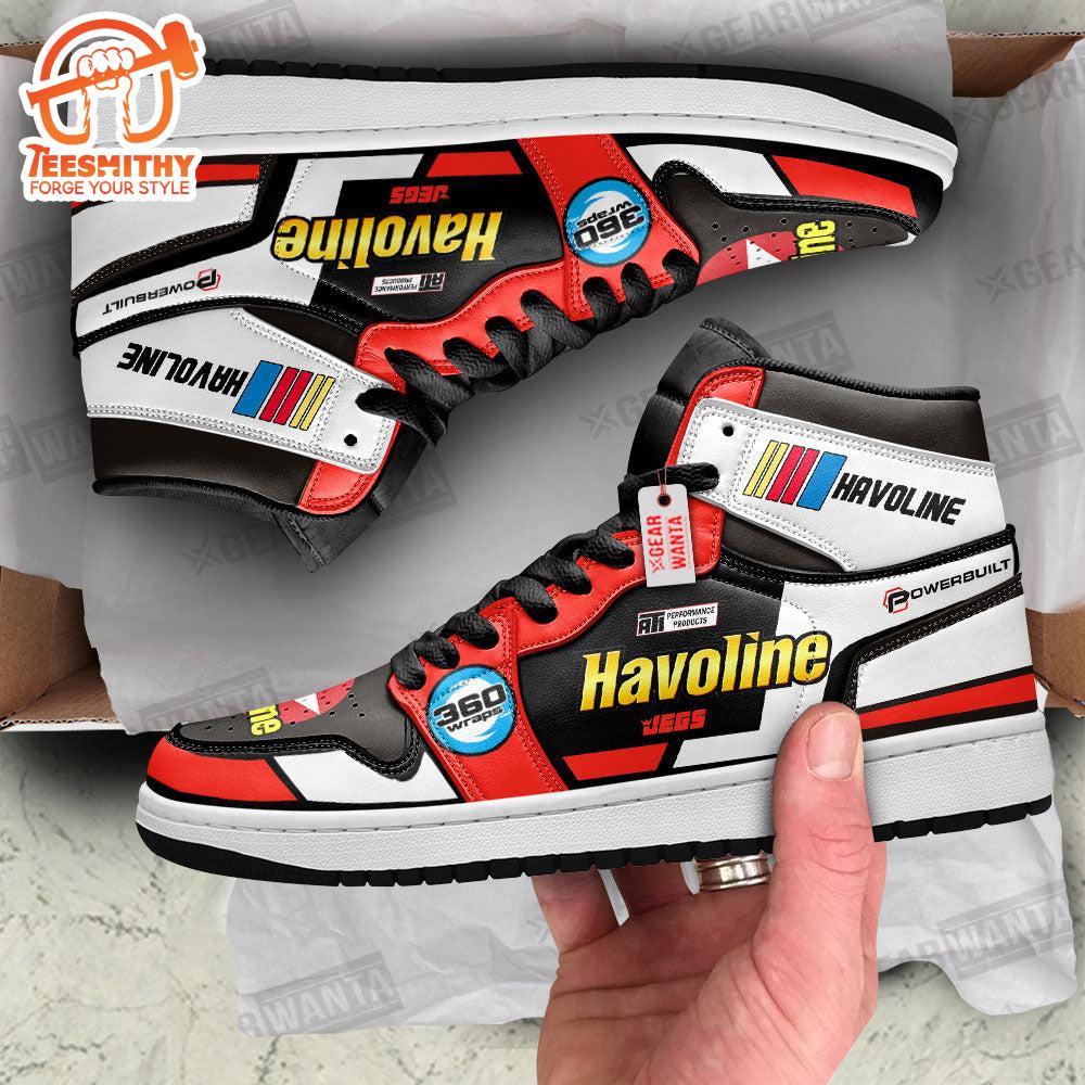 Havoline #20 Car Race Air Jordan 1 Shoes Custom Sneakers