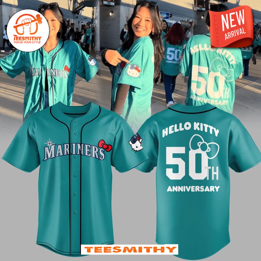 Hello Kitty x Seattle Mariners 50th Anniversary Baseball Jersey