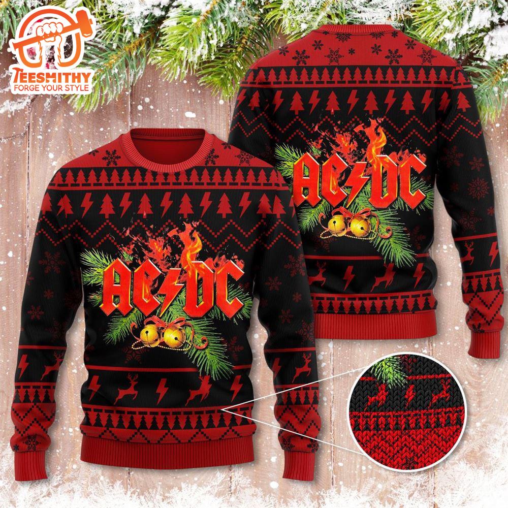 Hells Bells ACDC Ugly Christmas Sweater