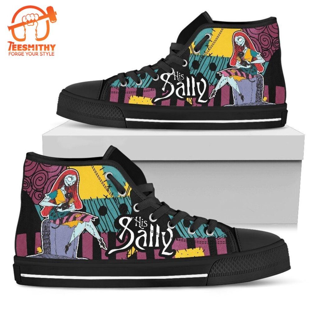 Her Jack Shoes His Sally Sneakers High Top Gift For Couple