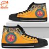 Hippie Peace Sign Women’s High Top Shoes