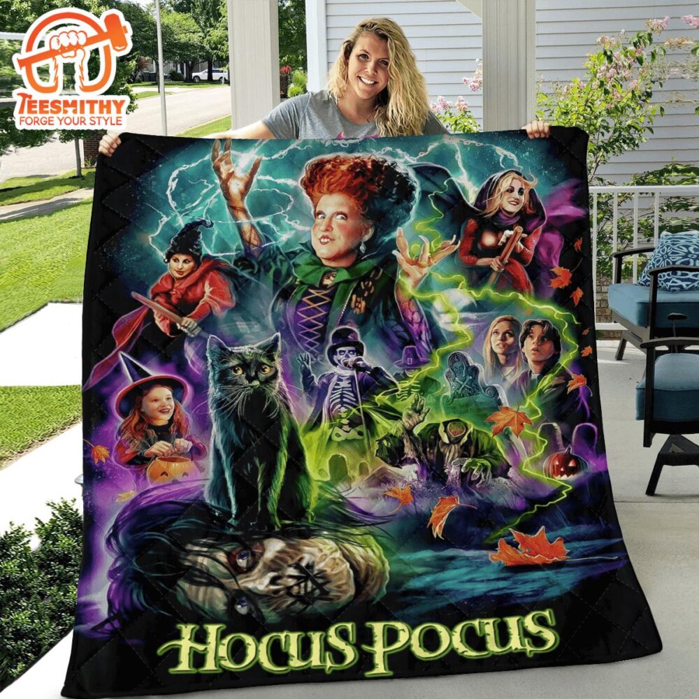 Hocus Pocus Quilt Blanket Christmas For Fan