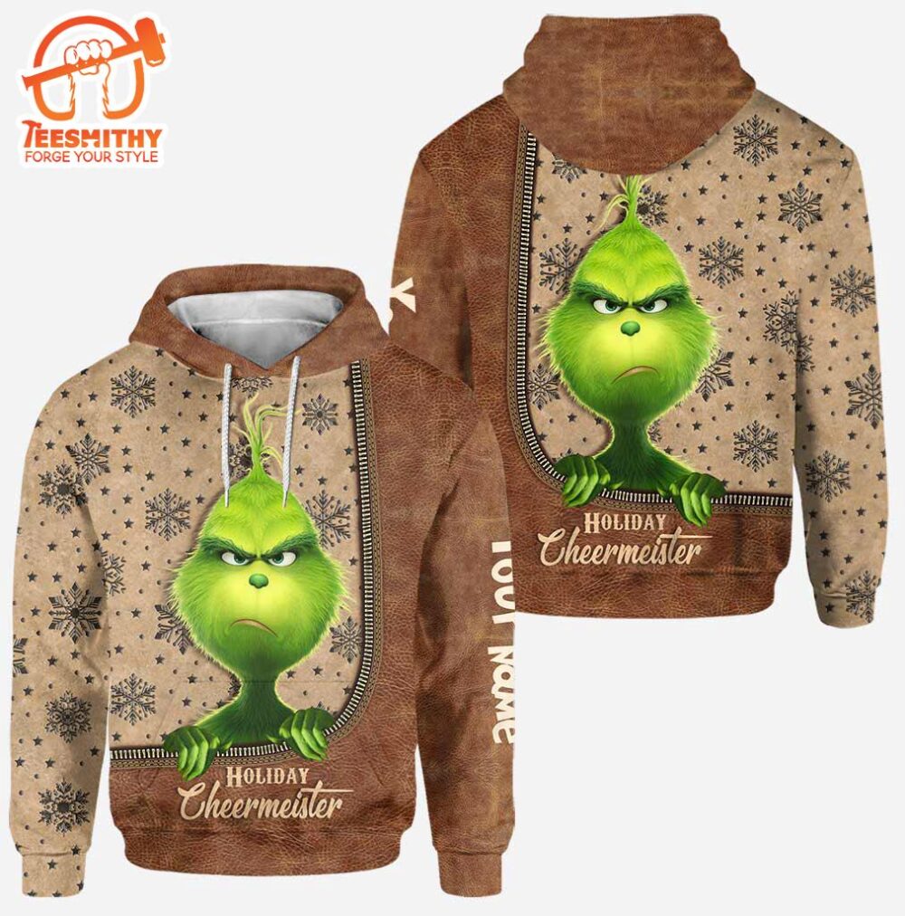 Holiday Cheermeister – Personalized Grinch Christmas Hoodie and Leggings