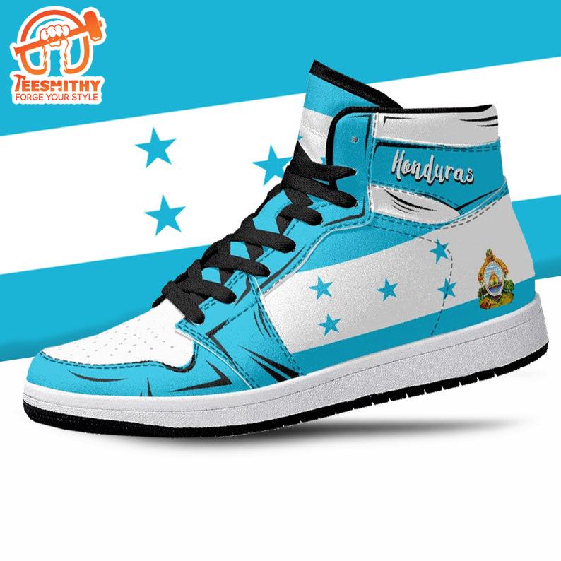 Honduras Flag JD1 Sneakers Custom Country Ver 2