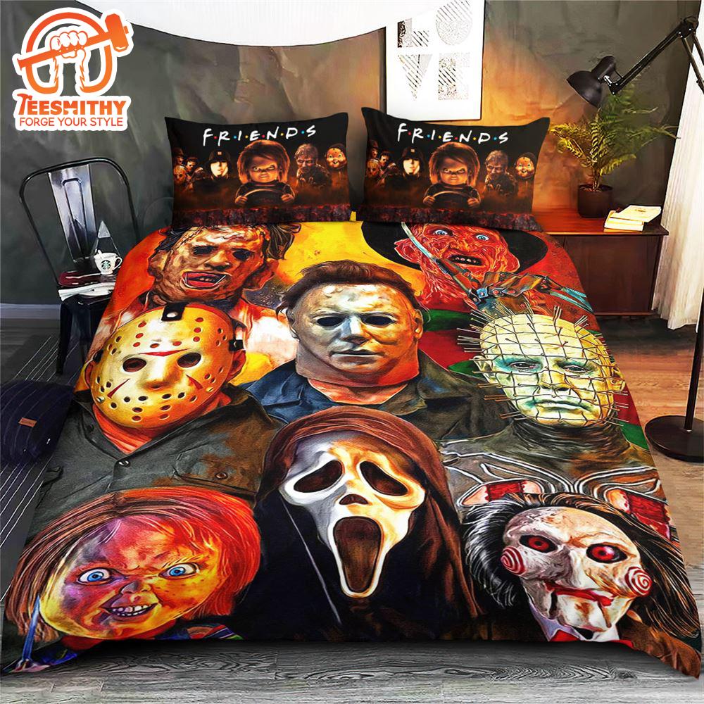 Horror Movies Bedding Set Christmas For Fans