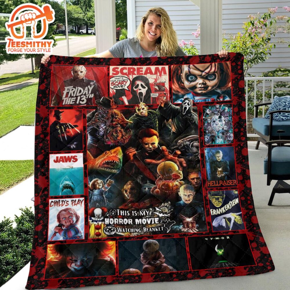 Horror Movies Quilt Blanket Christmas For Fan