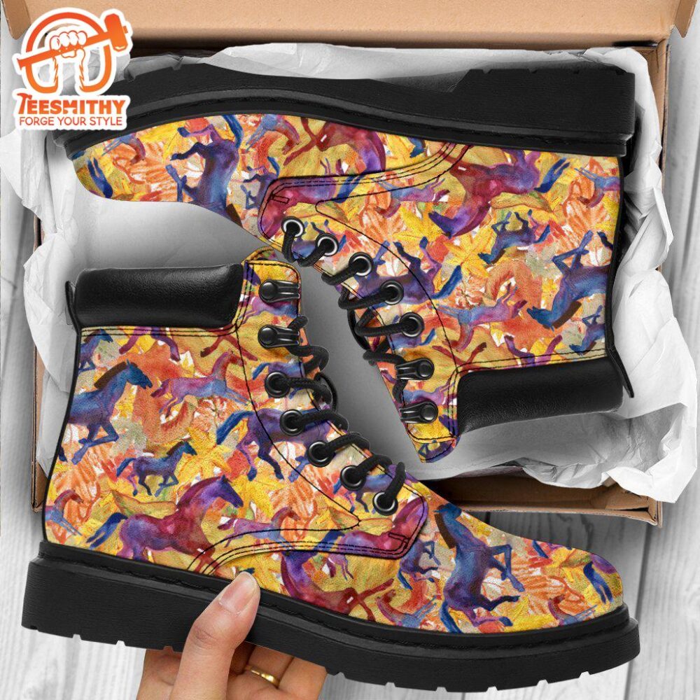 Horse Boots Animal Custom Shoes Funny For Horse Lover