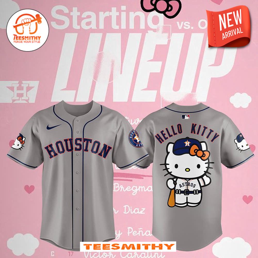 Houston Astros 2024 Hello Kitty Night Baseball Jersey