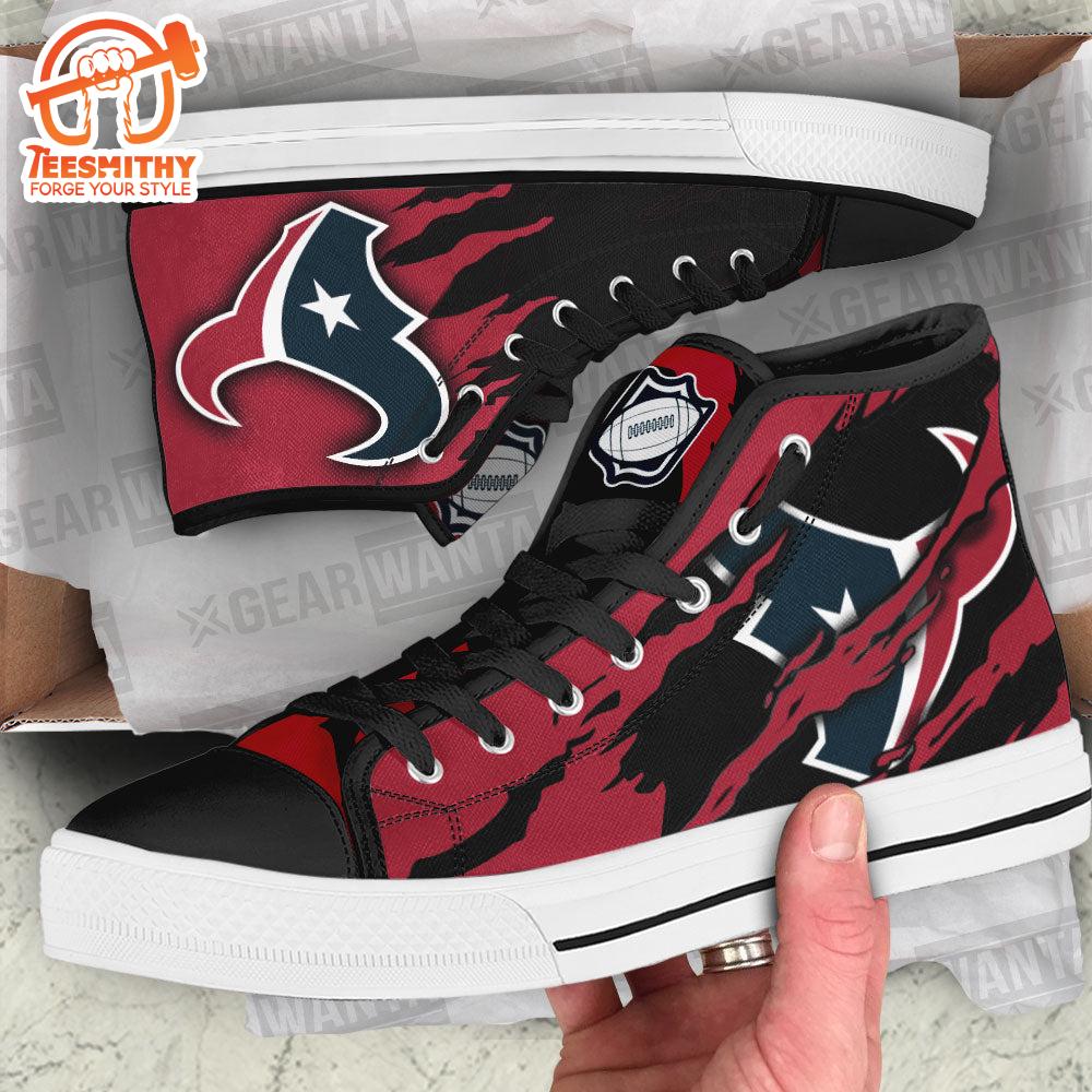 Houston Texans High Top Shoes Custom For Fans