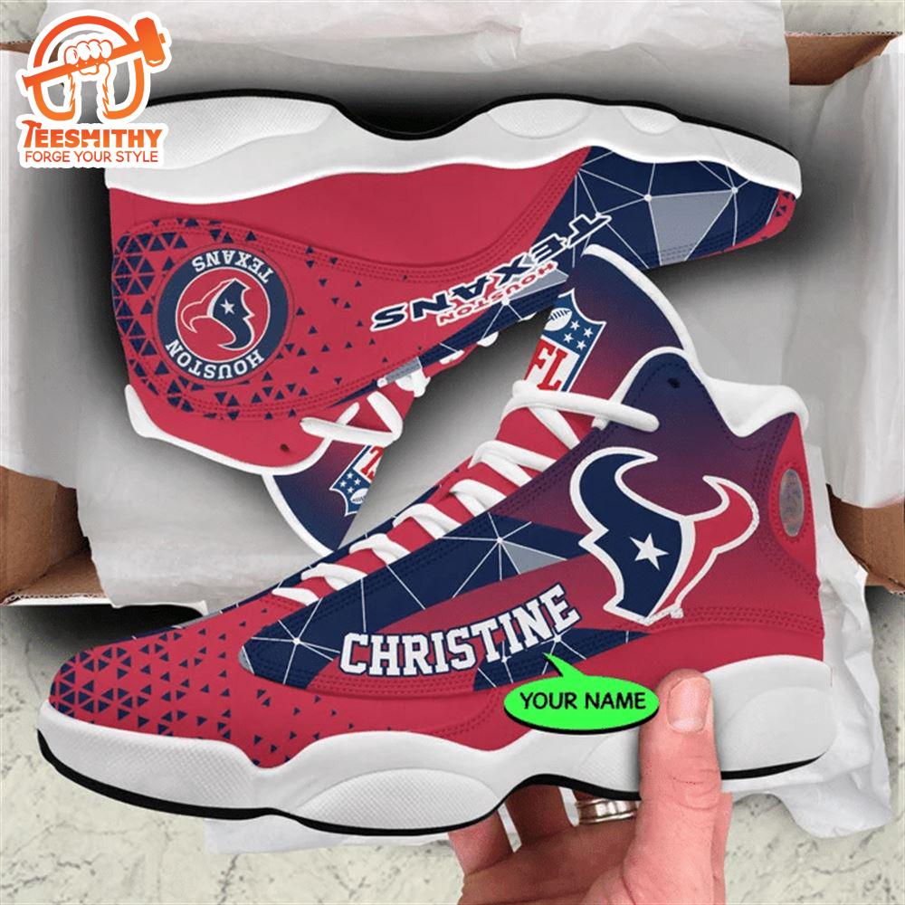 Houston Texans NFL Personalized Jordan 13 Shoes  Gift Christmas