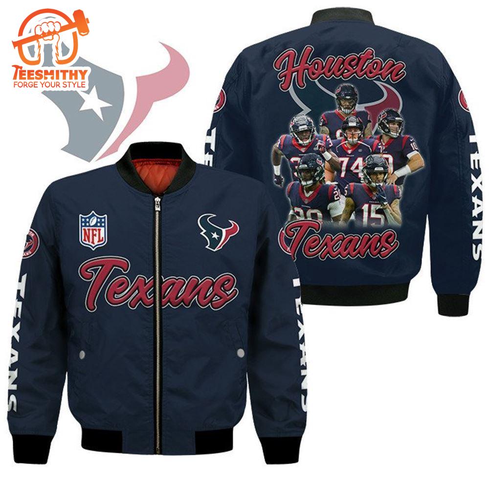 Houston Texans Players Nfl Bomber Jacket  Gift For Fans