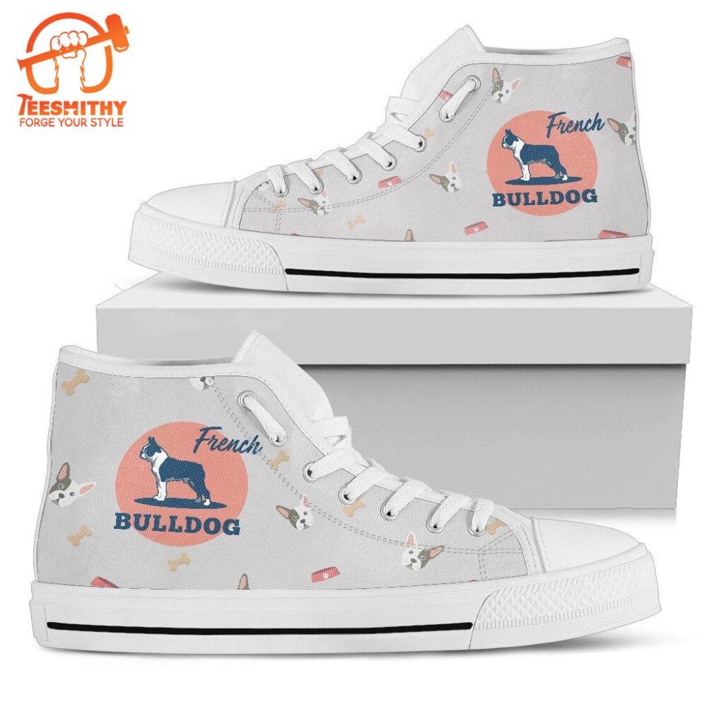 I Love French Bulldog Sneakers High Top