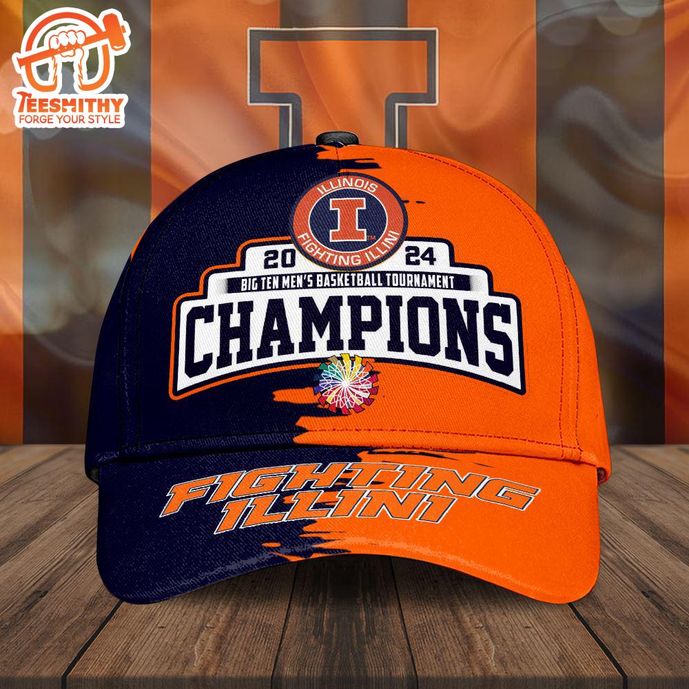 Illinois Fighting Illini Men’s Basketball Classic Cap Hat 3D For Women And Men