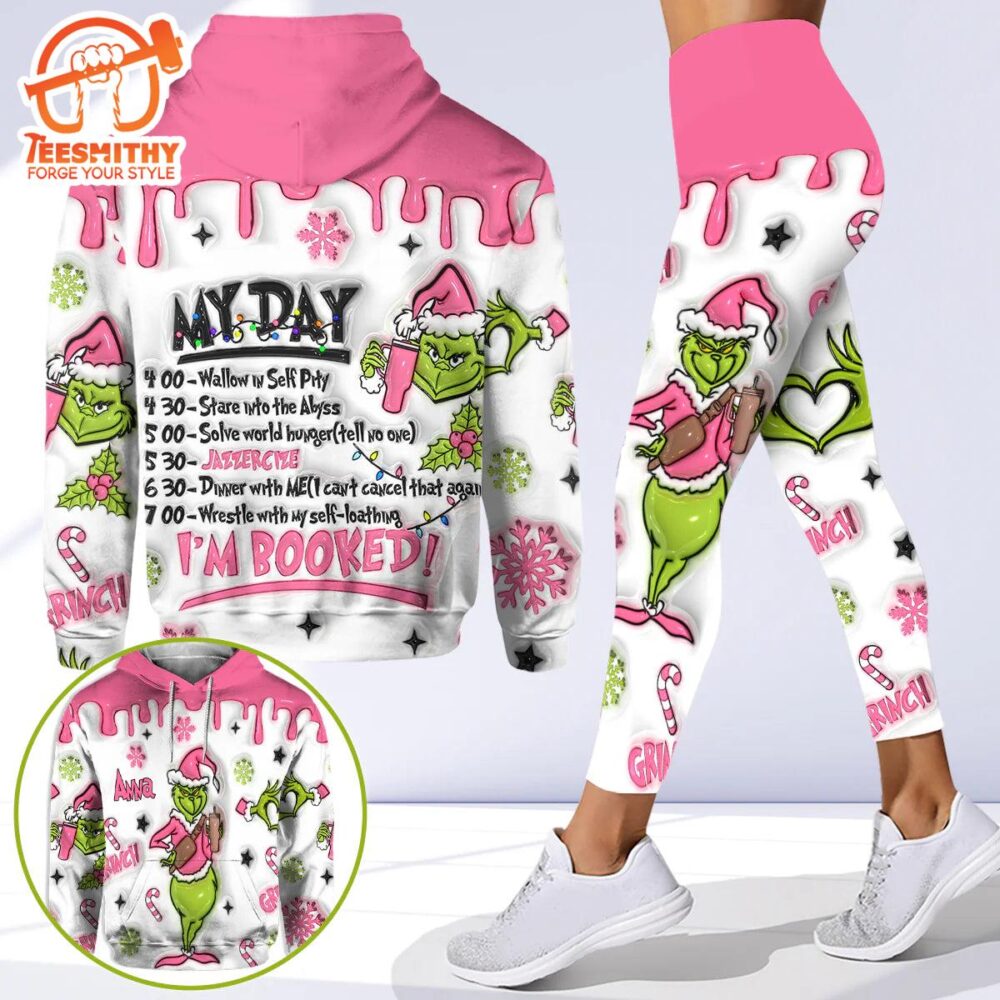 I’m Booked – Personalized Grinch Christmas Hoodie and Leggings