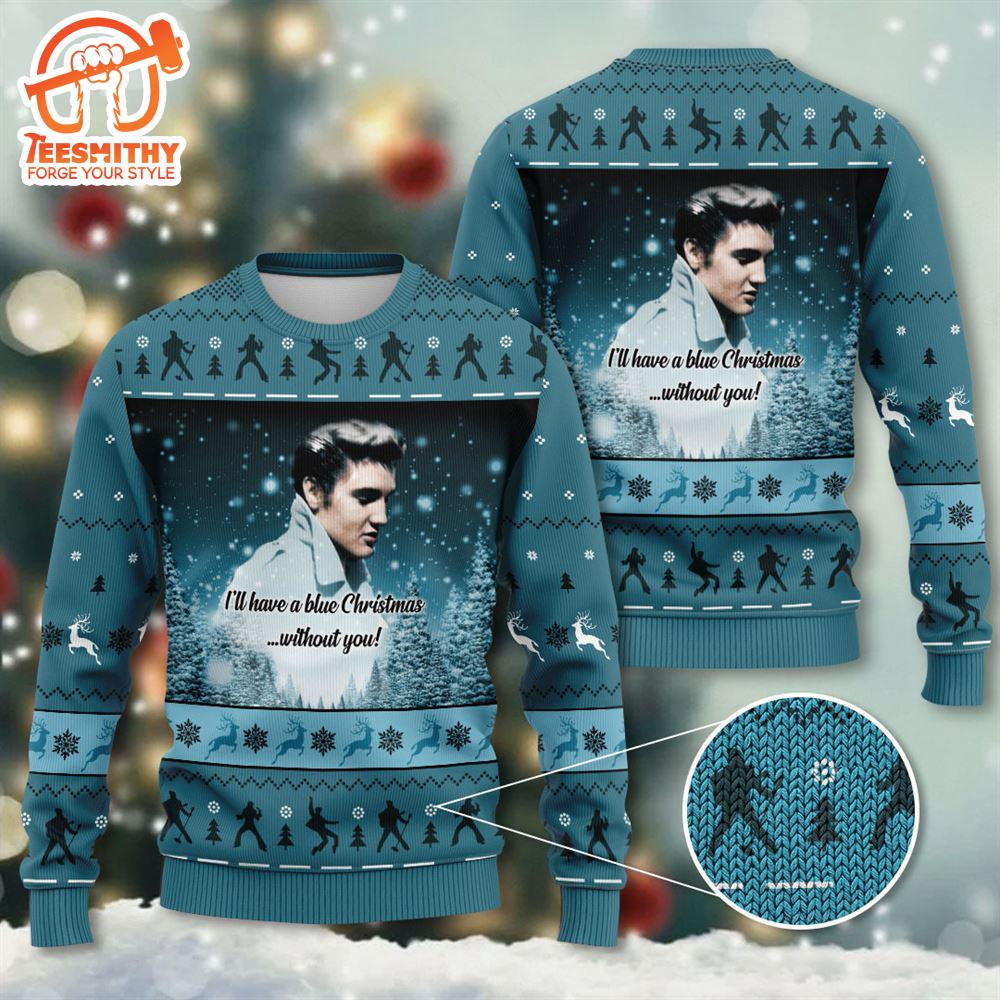 In Memory Of Elvis Presley Ugly Christmas Sweater