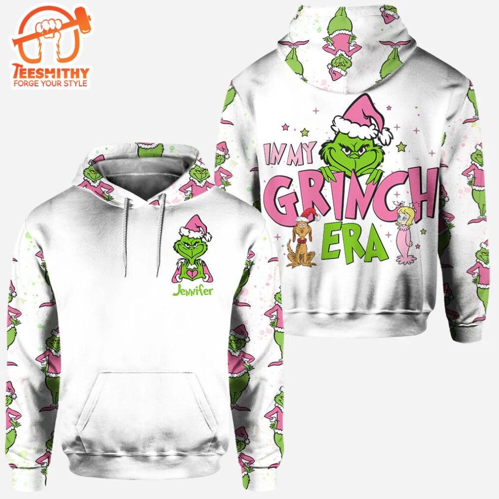 In My Era - Personalized Grinch Christmas Hoodie and Leggings