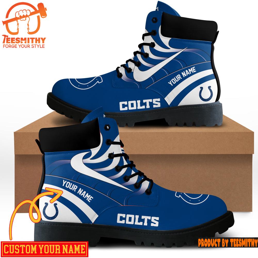 Indianapolis Colts Custom Boots Shoes Idea Gift For Fan