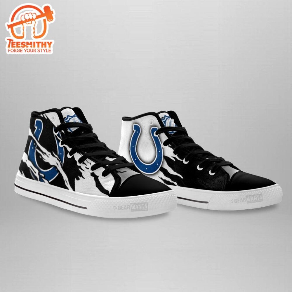 Indianapolis Colts High Top Shoes Custom For Fans