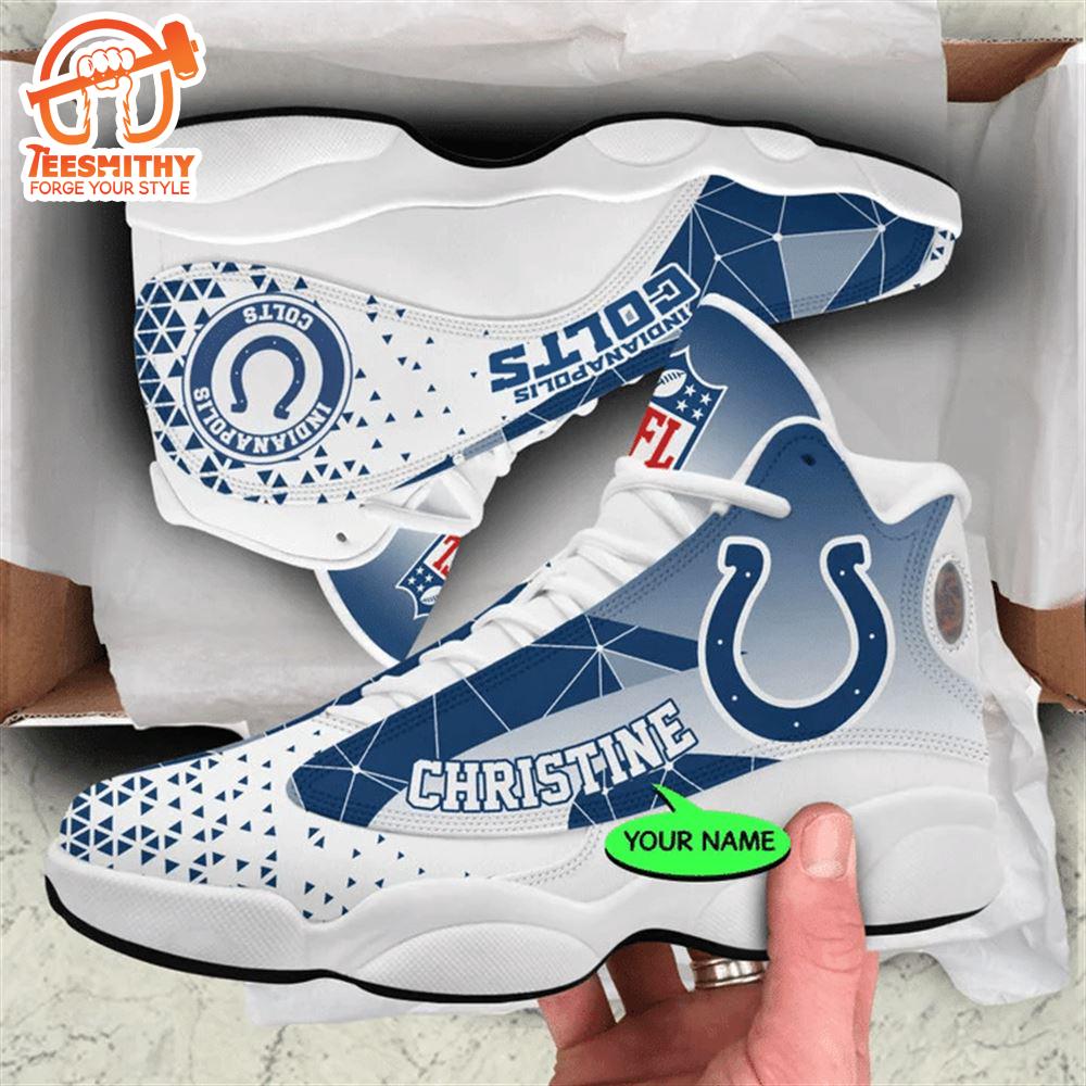 Indianapolis Colts NFL Personalized Jordan 13 Shoes  Gift Christmas