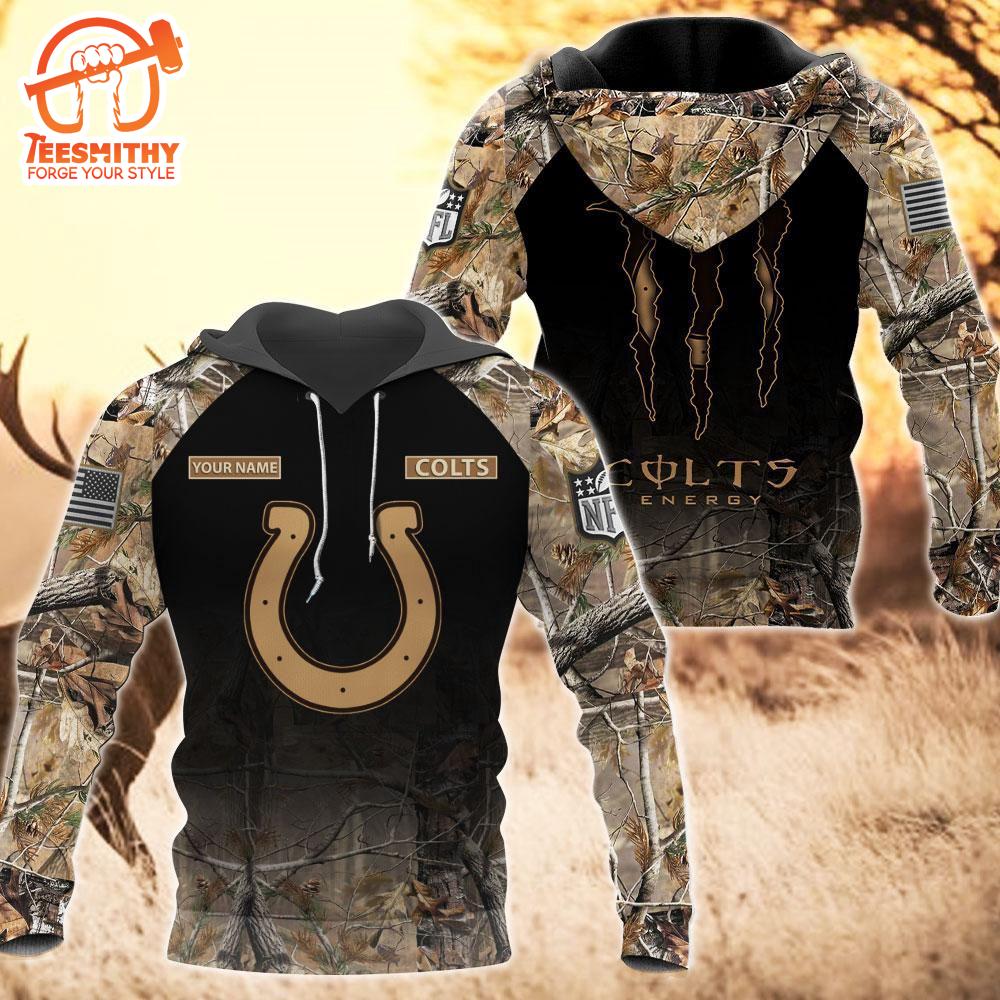 Indianapolis Colts Personalized Hoodie Camo Hunting Perfect Gift  Gift Christmas