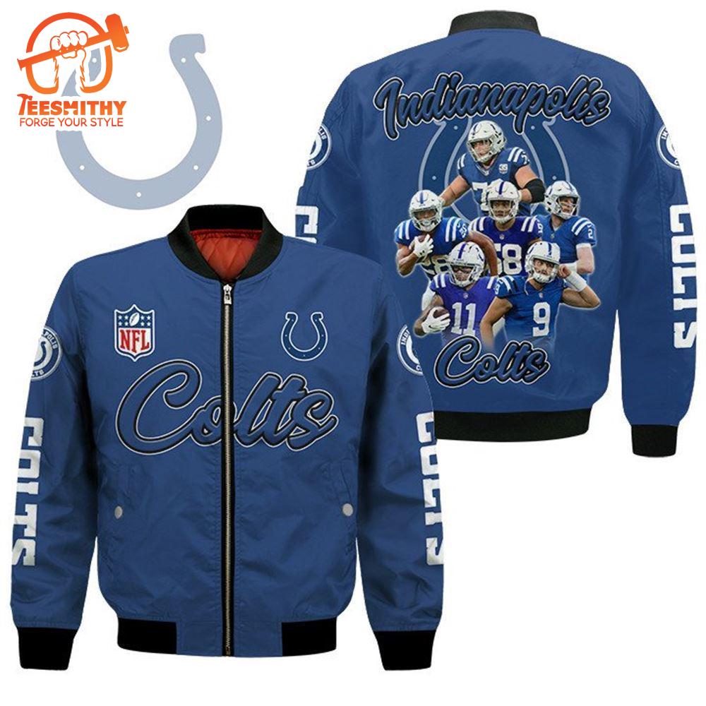 Indianapolis Colts Players Nfl Bomber Jacket  Gift For Fans