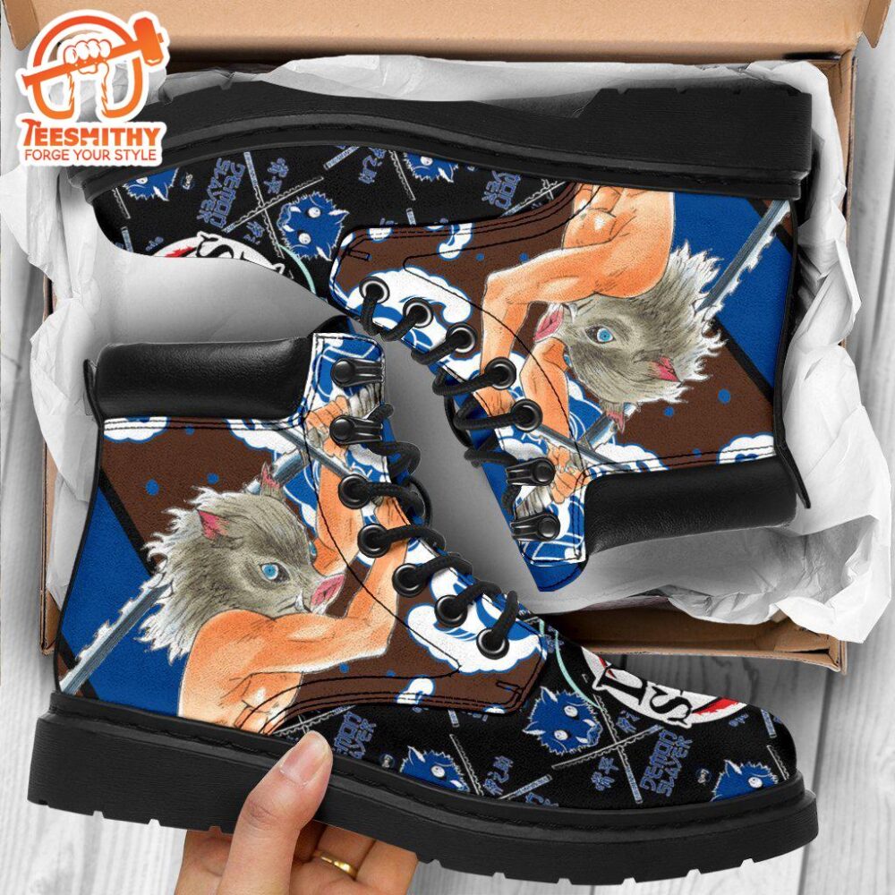 Inosuke Boots Shoes Demon Slayer Anime Custom