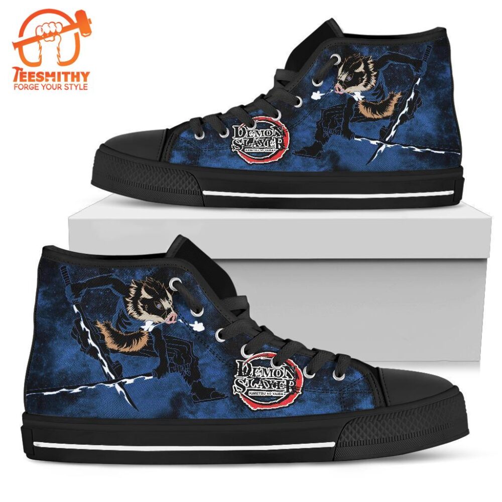 Inosuke Sneakers Demon Slayer High Top Shoes