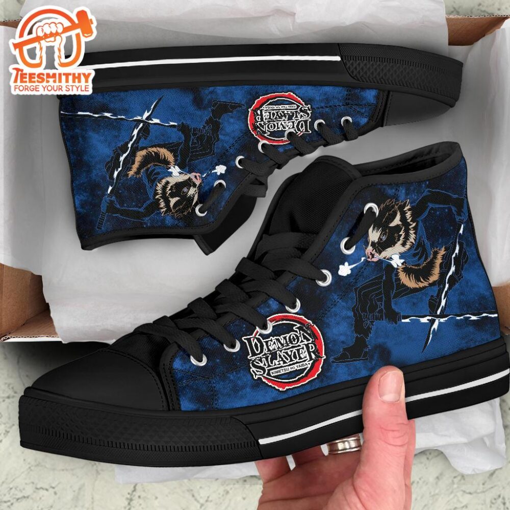 Inosuke Sneakers Demon Slayer High Top Shoes