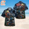 Iron Maiden Dragon Samurai Short Sleeve Aloha Shirt