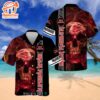 Iron Maiden Fiery Skull Inferno Short Sleeve Aloha Shirt