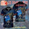 Iron Maiden Final Frontier Galactic Custom Short Sleeve Aloha Shirt