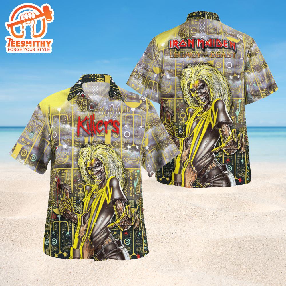 Iron Maiden Killers Legacy Short Sleeve Aloha Shirt