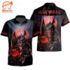 Iron Maiden Samurai Warrior Senjutsu Short Sleeve Aloha Shirt