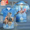 Iron Maiden Seventh Son Surreal Blue Short Sleeve Aloha Shirt