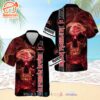 Iron Maiden Smoke Skull Short Sleeve Aloha Shirt