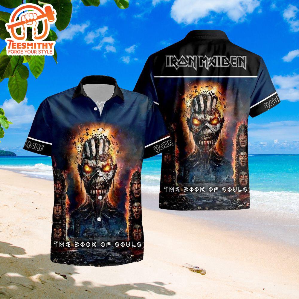 Iron Maiden The Book Of Souls Short Sleeve Aloha Shirt