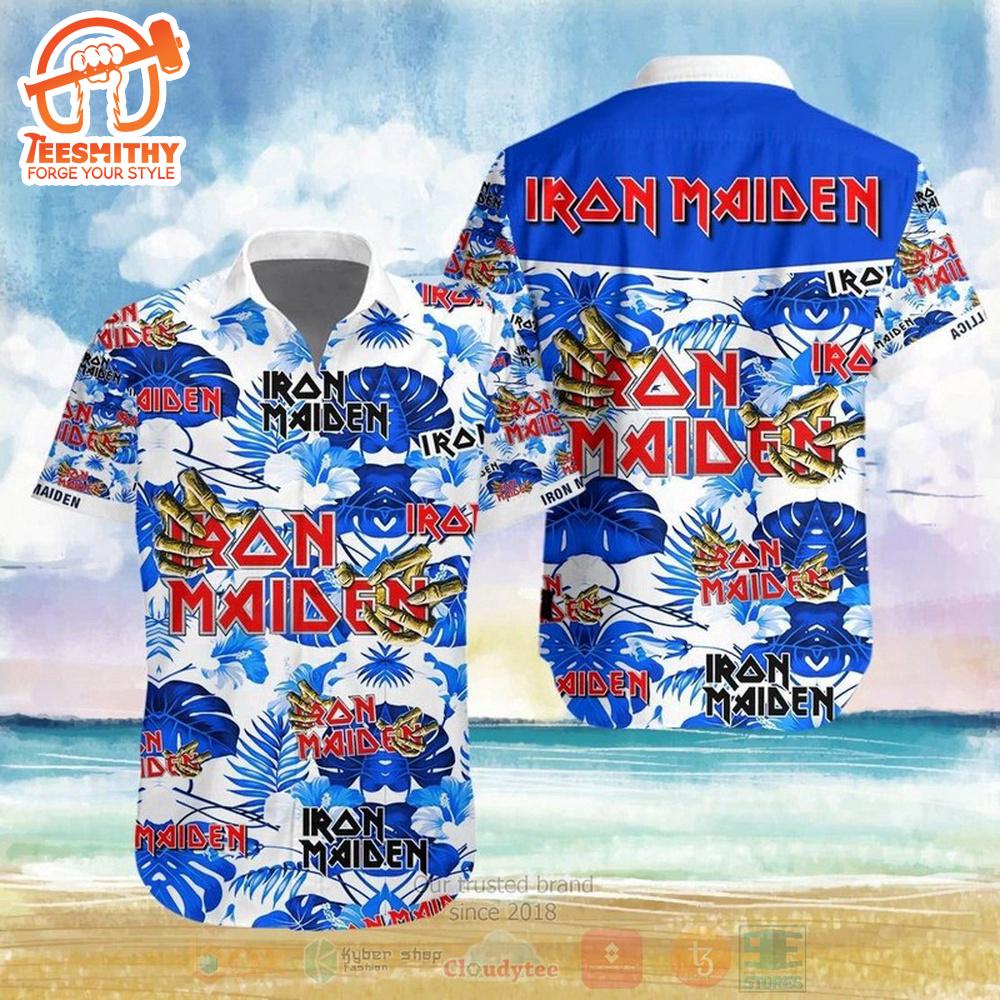 Iron Maiden Tropical Thunder Short Sleeve Short Sleeve Aloha Shirt