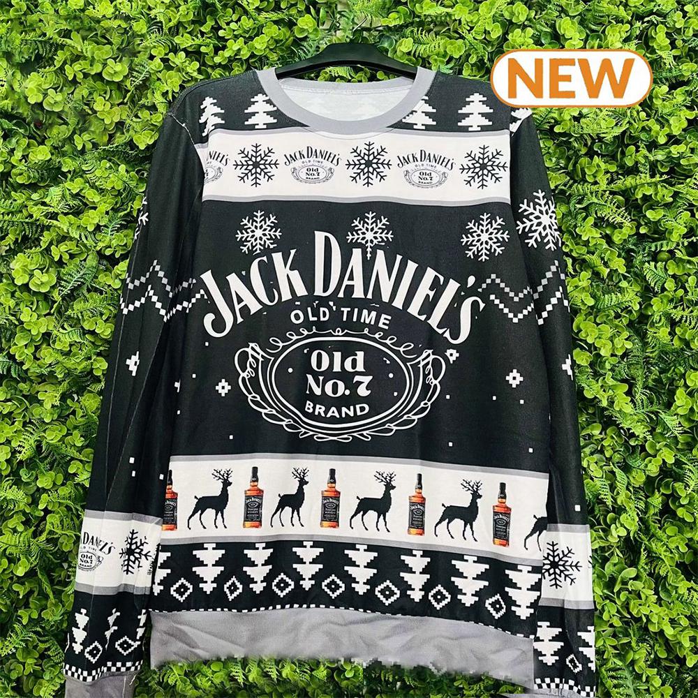 Jack Daniels Whiskey Ugly Christmas Sweater Shirt, Sweatshirt